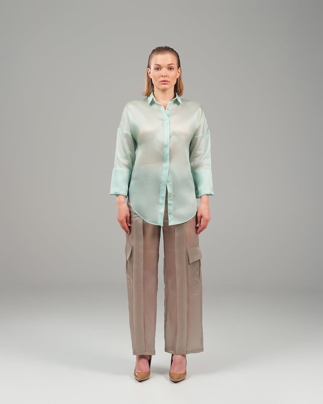 turquoise green dress shirt The Liquid Dress Shirt