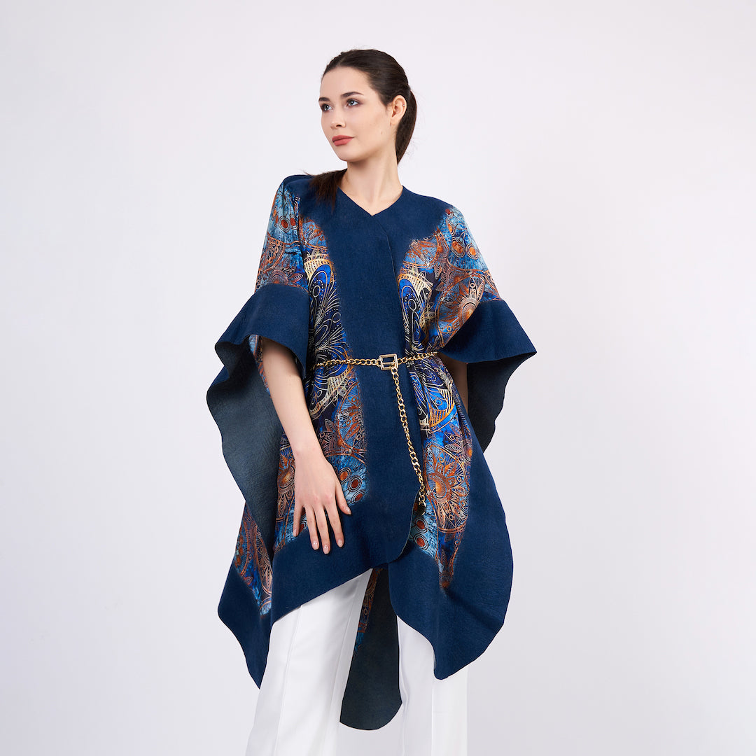 How It's Made - Silk Felt Poncho