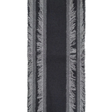 Boil Wool Scarf with Fringes - Black