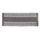 Boil Wool Scarf with Fringes - Gray
