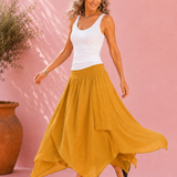 Crinckle FreeSize Skirt - Yellow