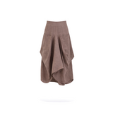 Juby Linen Skirt - Coffee