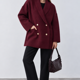 The Double-Breasted Knit Blazer