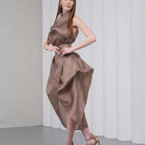 Silhouette Halter Dress - Vizon