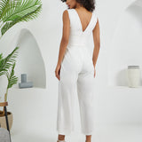 The Arrow Jumpsuit - White