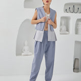 Flow Three Piece Suit Ensemble - Light & Dark Gray