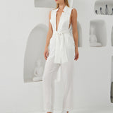 The Star Overall Jumpsuit - White