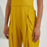 The Arrow Jumpsuit - Gold Mustard