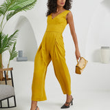 The Arrow Jumpsuit - Gold Mustard