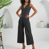 The Arrow Jumpsuit - Black & White Stripes