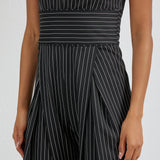 The Arrow Jumpsuit - Black & White Stripes