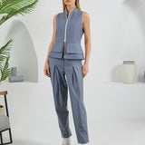 Construct Vest Suit & Pants Ensemble - Dark Gray