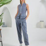 Construct Vest Suit & Pants Ensemble - Dark Gray