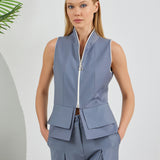 Construct Vest Suit & Pants Ensemble - Dark Gray