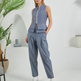 Construct Vest Suit & Pants Ensemble - Dark Gray