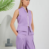 Construct Vest Suit & Pants Ensemble - Lilac