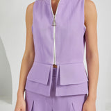 Construct Vest Suit & Pants Ensemble - Lilac