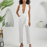 The Star Overall Jumpsuit - White