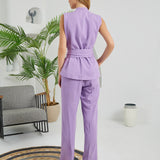 The Star Overall Jumpsuit - Lilac