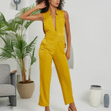 The Star Overall Jumpsuit - Mustard Gold