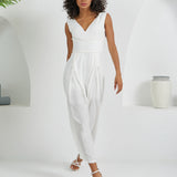 The Arrow Jumpsuit - White