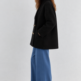 The Double-Breasted Knit Blazer