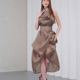 Silhouette Halter Dress - Vizon