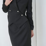 Sovereign Volume Skirt by Lumina Eligma – luxury merino wool sculptural skirt with architectural volume