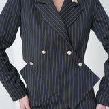 Sovereign Crop Jacket by Lumina Eligma – luxury cropped merino wool jacket with architectural tailoring