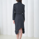 Sovereign Volume Skirt by Lumina Eligma – luxury merino wool sculptural skirt with architectural volume