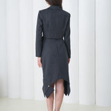 Sovereign Volume Skirt by Lumina Eligma – luxury merino wool sculptural skirt with architectural volume