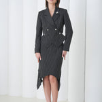 Sovereign Crop Jacket by Lumina Eligma – luxury cropped merino wool jacket with architectural tailoring