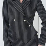 Sovereign Crop Jacket by Lumina Eligma – luxury cropped merino wool jacket with architectural tailoring