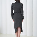 Sovereign Crop Jacket by Lumina Eligma – luxury cropped merino wool jacket with architectural tailoring