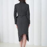 Sovereign Volume Skirt by Lumina Eligma – luxury merino wool sculptural skirt with architectural volume