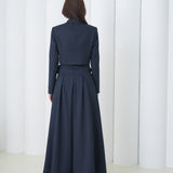 Sovereign Crop Jacket - Navy