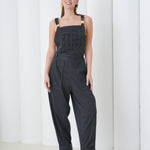 Meridian Over-Jumpsuit by Lumina Eligma – luxury merino wool utility jumpsuit with sculpted silhouette