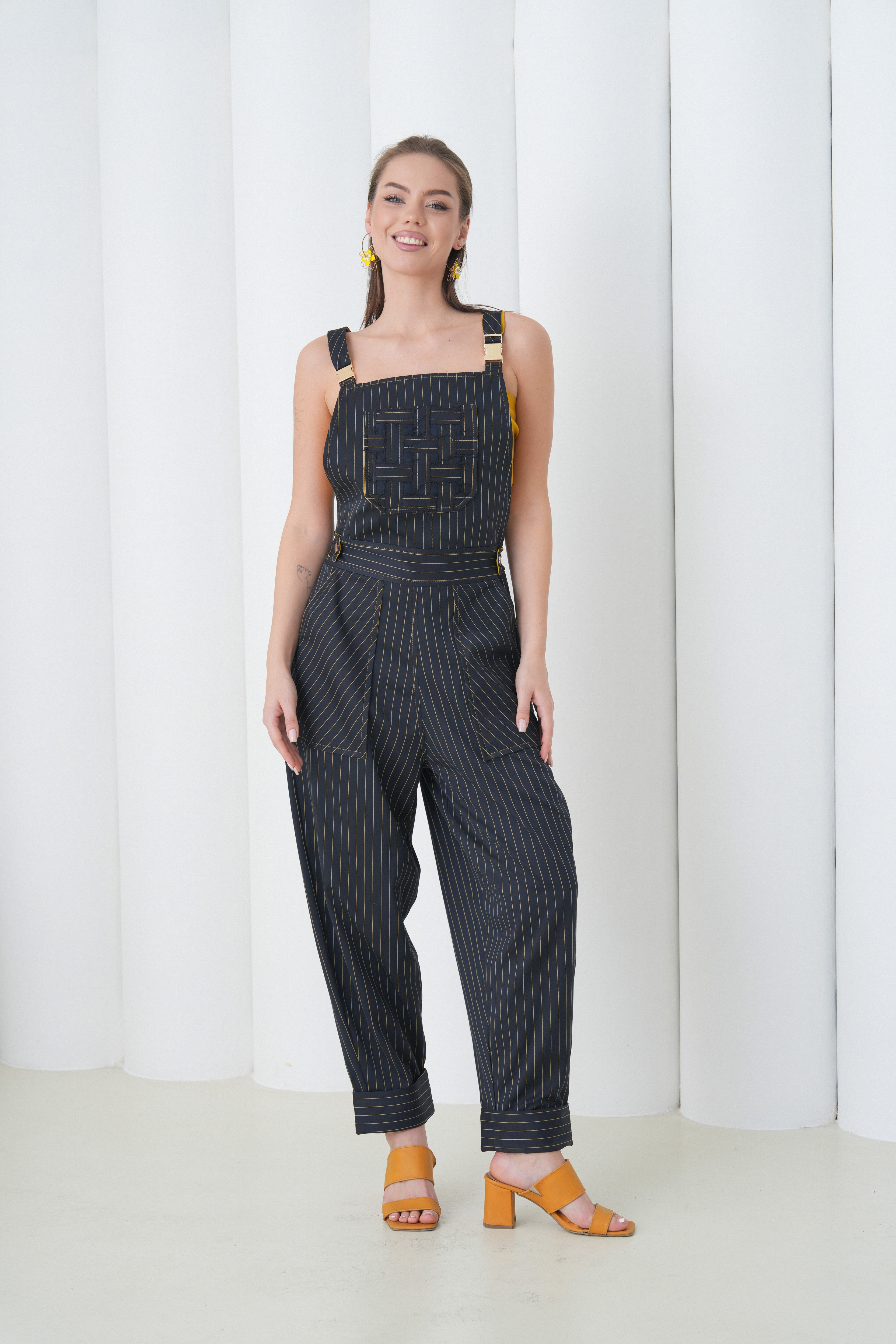 Meridian Over-Jumpsuit by Lumina Eligma – luxury merino wool utility jumpsuit with sculpted silhouette