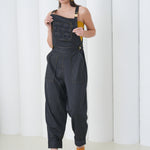 Meridian Over-Jumpsuit by Lumina Eligma – luxury merino wool utility jumpsuit with sculpted silhouette