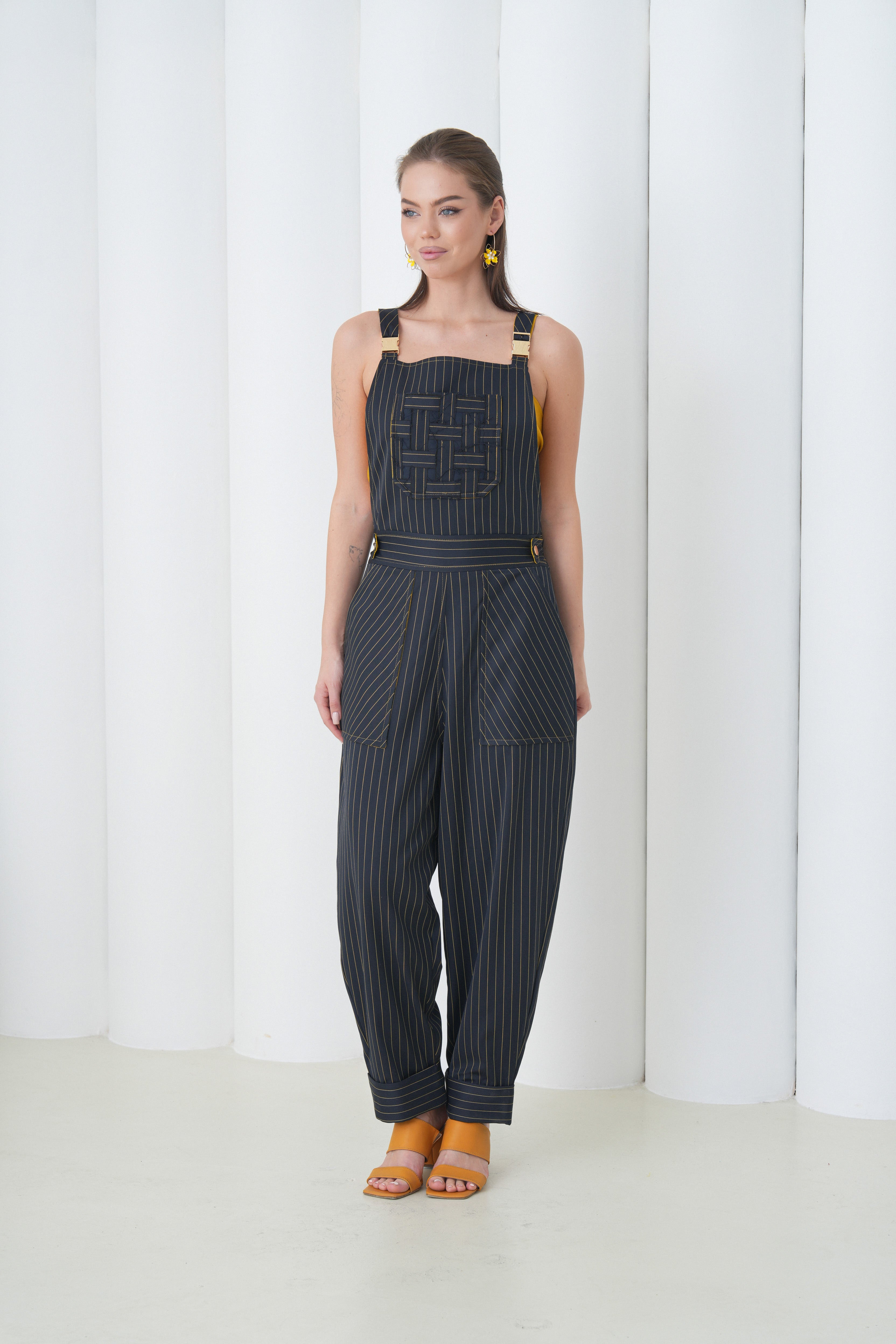 Meridian Over-Jumpsuit by Lumina Eligma – luxury merino wool utility jumpsuit with sculpted silhouette