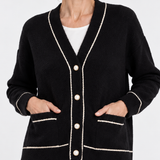 The Contrast Trim Cardigan