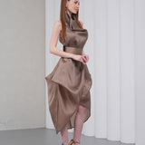 Silhouette Halter Dress - Vizon