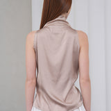 Cascade Silk Cowl Top - Vizon