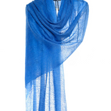 Simply Sparge Micro Baby Cashmere Stole - Deep Blue