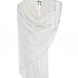 Web Felted Baby Cashmere Shawl - Ivory