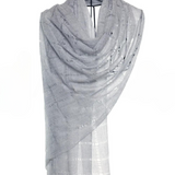 Web Felted Baby Cashmere Shawl - Light Cloud