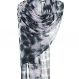 Web Felted Baby Cashmere Shawl - Light Purple Gray