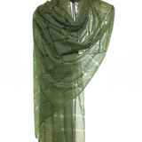 Web Felted Baby Cashmere Shawl - Light Green
