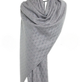 Interline Embroiderd Mo-shmere Shawl - Gray