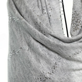 Earth Crystal Cashmere Silk Shawl - Light Gray
